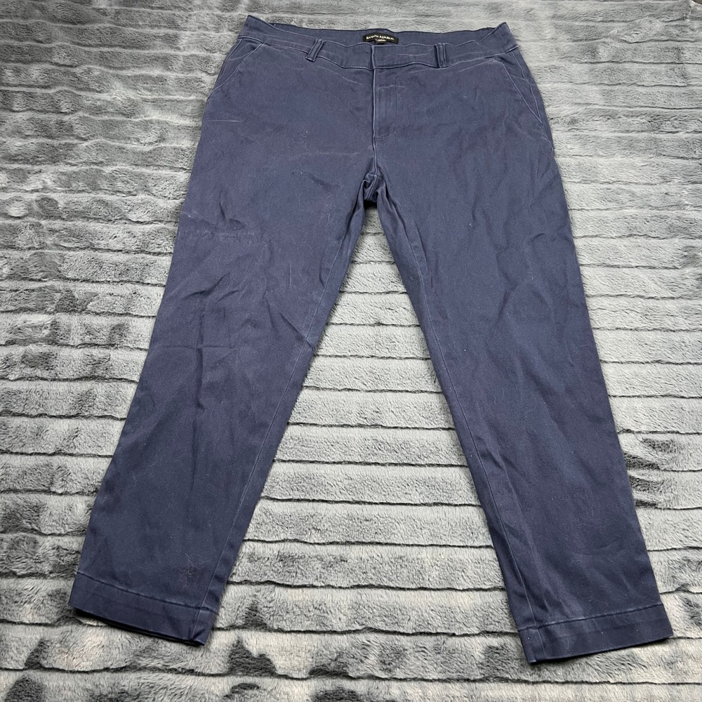 Banana Republic Sloan Navy Blue Slim Ankle Pants Womens Size 12 Stretch Chino